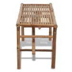 Banc de jardin pliable 118 cm Bambou – Image 2