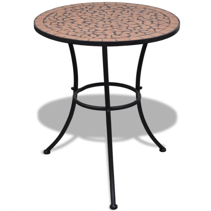 Table de bistro Terre cuite 60 cm Mosaïque – Image 1
