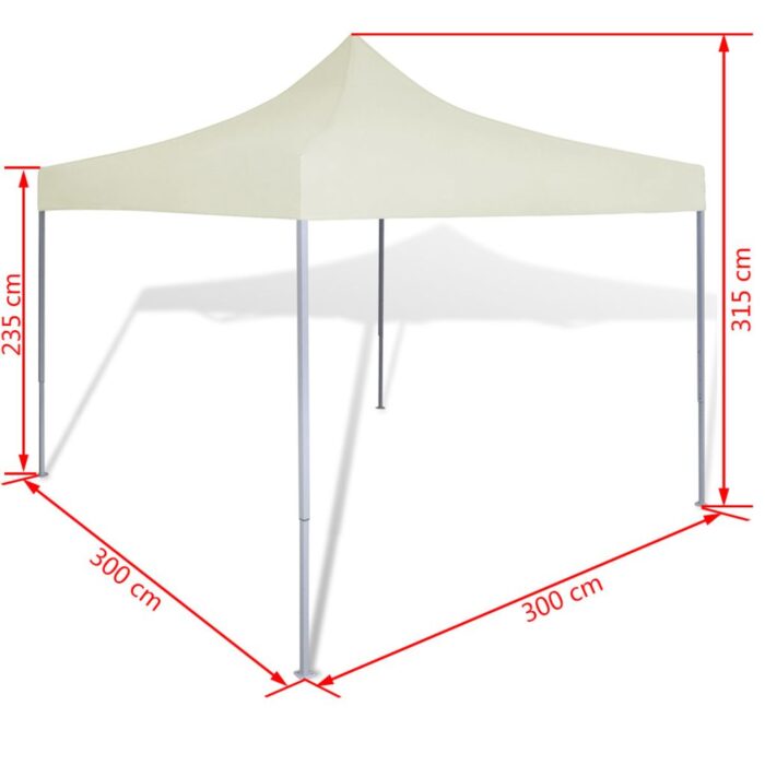 Tente pliable Crème 3 x 3 m – Image 8