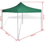 Tente pliable verte 3 x 3 m – Image 8