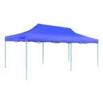Tente de réception pliable bleue 3 x 6 m – Image 2