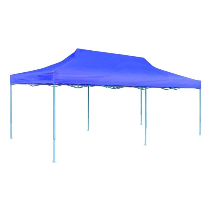 Tente de réception pliable bleue 3 x 6 m – Image 2
