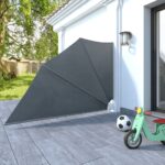 Auvent latéral pliable de balcon Gris 160 x 240 cm – Image 2