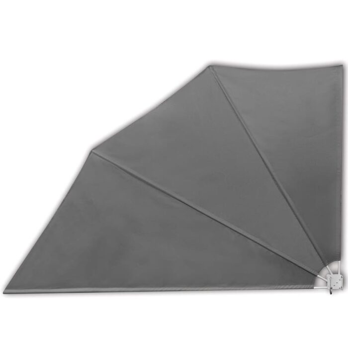 Auvent latéral pliable de balcon Gris 160 x 240 cm – Image 3