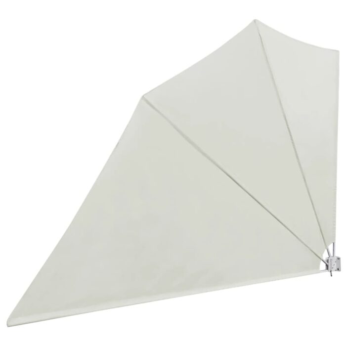 Auvent latéral pliable de balcon Crème 160 x 240 cm – Image 4