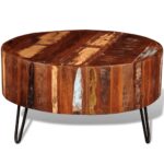 Table basse ronde Bois massif de récupération – Image 5