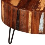 Table basse ronde Bois massif de récupération – Image 6