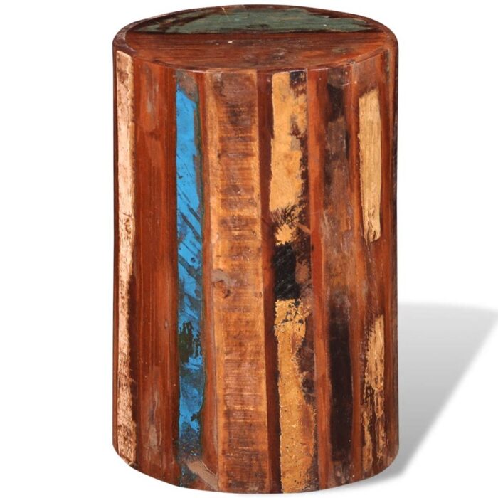 Tabouret Bois de récupération massif – Image 1