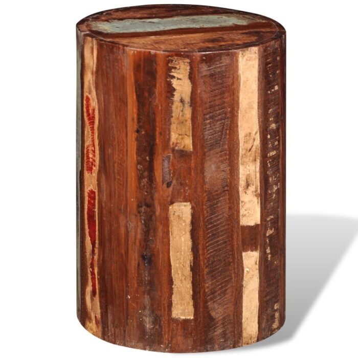 Tabouret Bois de récupération massif – Image 2