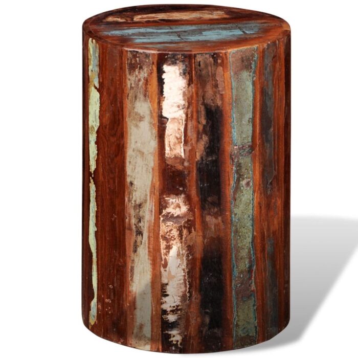 Tabouret Bois de récupération massif – Image 3