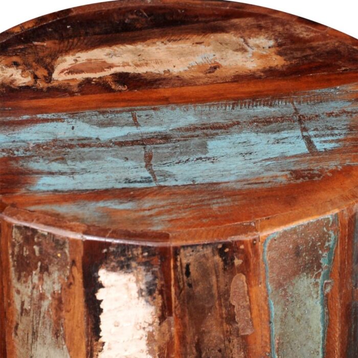 Tabouret Bois de récupération massif – Image 5