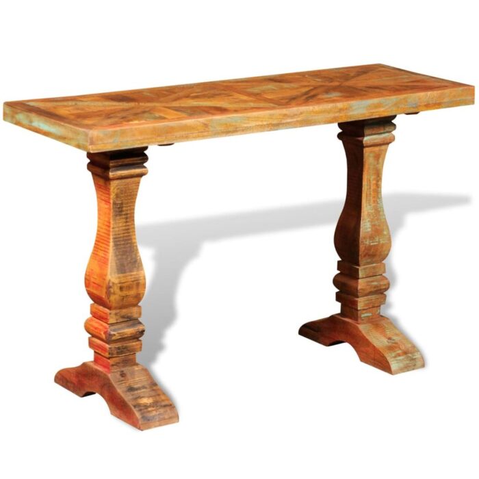 Table console Bois de récupération massif – Image 2