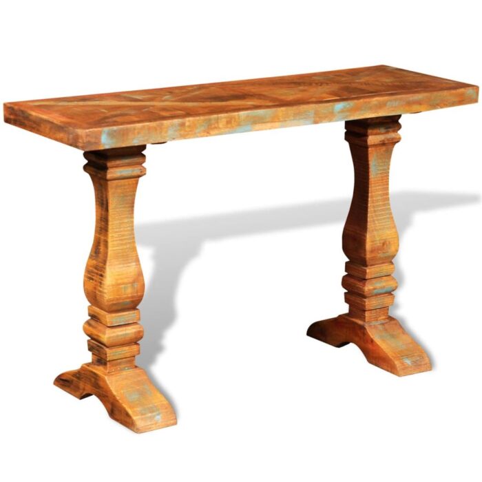 Table console Bois de récupération massif – Image 3