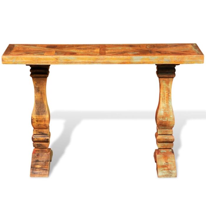 Table console Bois de récupération massif – Image 4