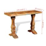 Table console Bois de récupération massif – Image 6