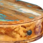 Bureau avec pieds en fer Bois de récupération solide – Image 6