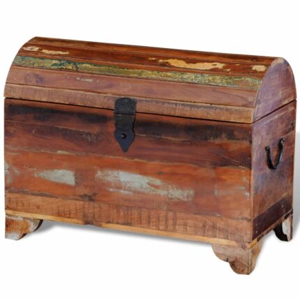 Coffre de rangement Bois de récupération massif