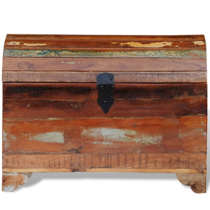 Coffre de rangement Bois de récupération massif – Image 4