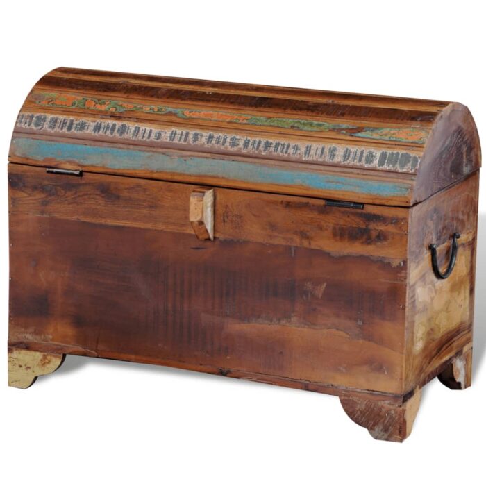 Coffre de rangement Bois de récupération massif – Image 5