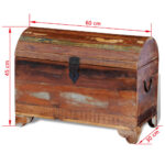 Coffre de rangement Bois de récupération massif – Image 8