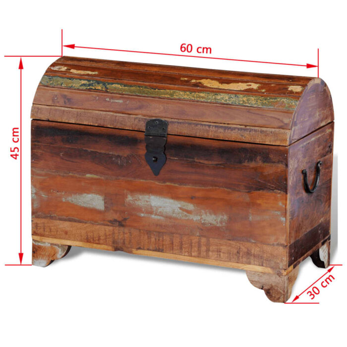 Coffre de rangement Bois de récupération massif – Image 8