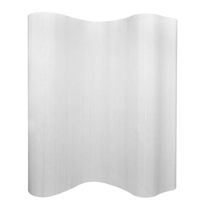 Cloison de séparation Bambou Blanc 250 x 165 cm – Image 1