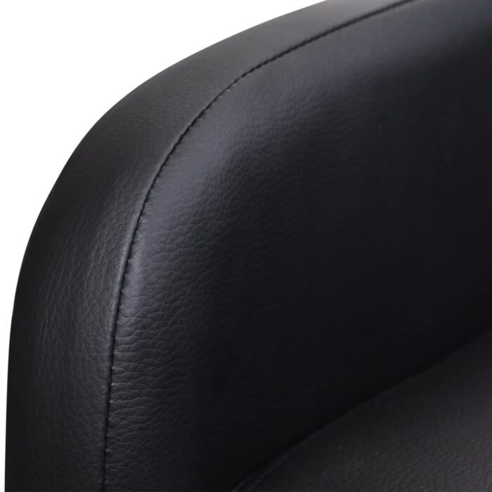 Fauteuil de massage Noir Similicuir – Image 6