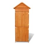 Armoire de rangement de jardin Marron 42,5x64x190 cm – Image 2
