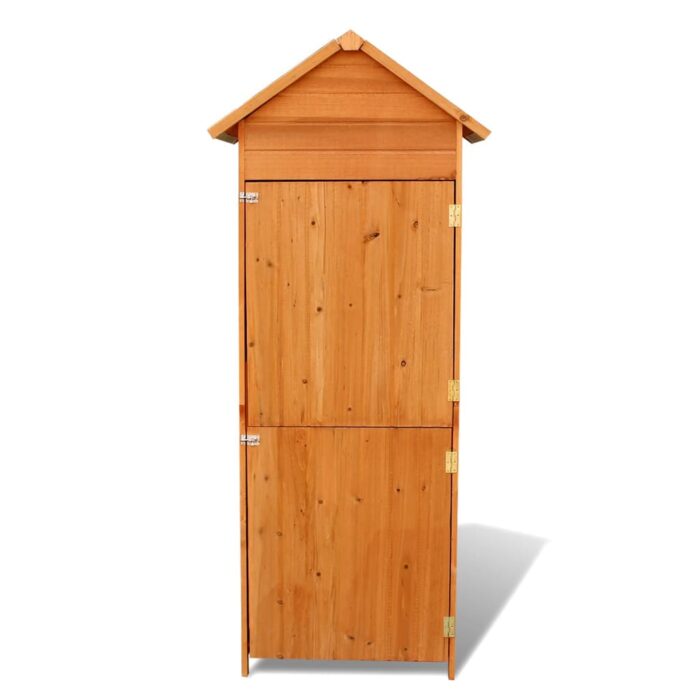 Armoire de rangement de jardin Marron 42,5x64x190 cm – Image 2