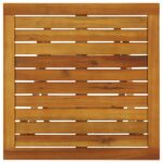 Table de bistro 46x46x47 cm Bois d'acacia massif – Image 6