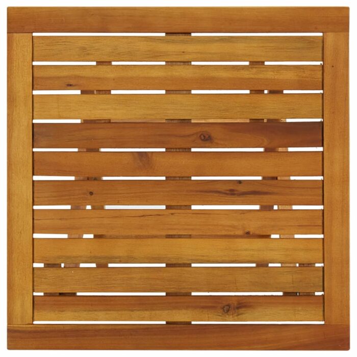 Table de bistro 46x46x47 cm Bois d'acacia massif – Image 6