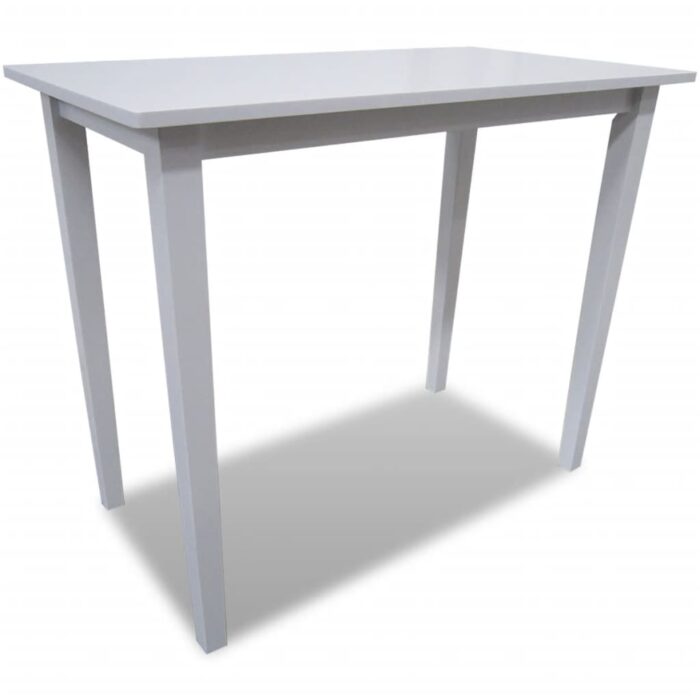 Table de bar en bois Blanc – Image 1