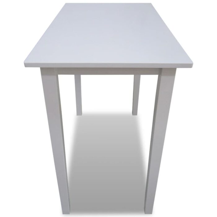 Table de bar en bois Blanc – Image 2