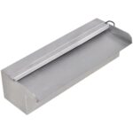 Fontaine rectangulaire de piscine avec LED Inox 30 cm