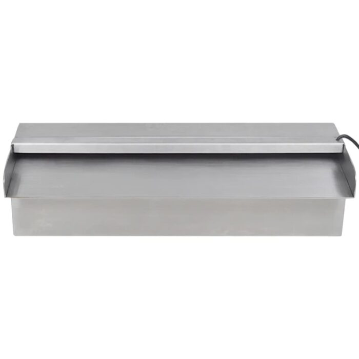 Fontaine rectangulaire de piscine avec LED Inox 30 cm – Image 4