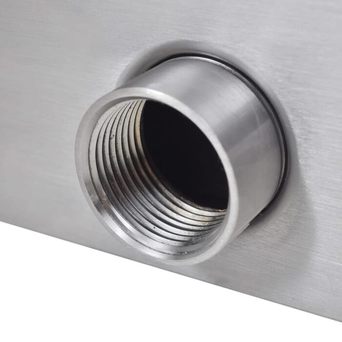 Fontaine rectangulaire de piscine avec LED Inox 30 cm – Image 6