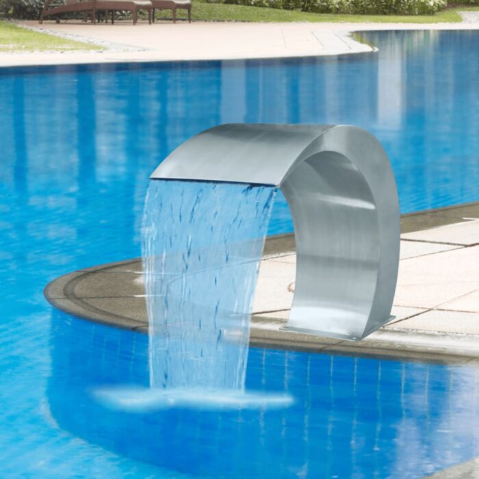 Fontaine cascade de piscine Acier inoxydable 45 x 30 x 60 cm – Image 1