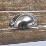 Table de chevet avec 1 tiroir Marron et blanc – Image 2