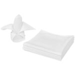 Serviettes de table 25 pcs Blanc 50x50 cm