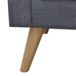 Canapé à 2 places Tissu Gris foncé – Image 3