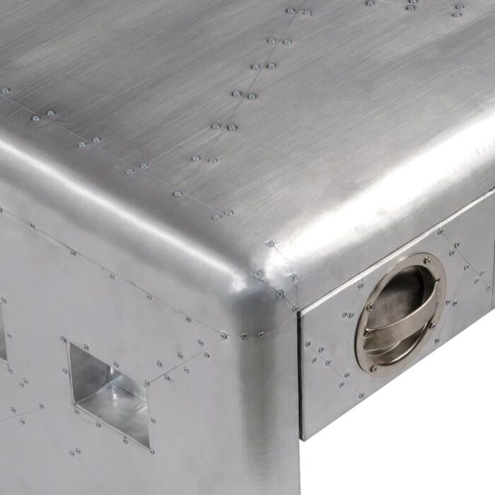Table basse 3 tiroirs vintage Style d'aviation – Image 3