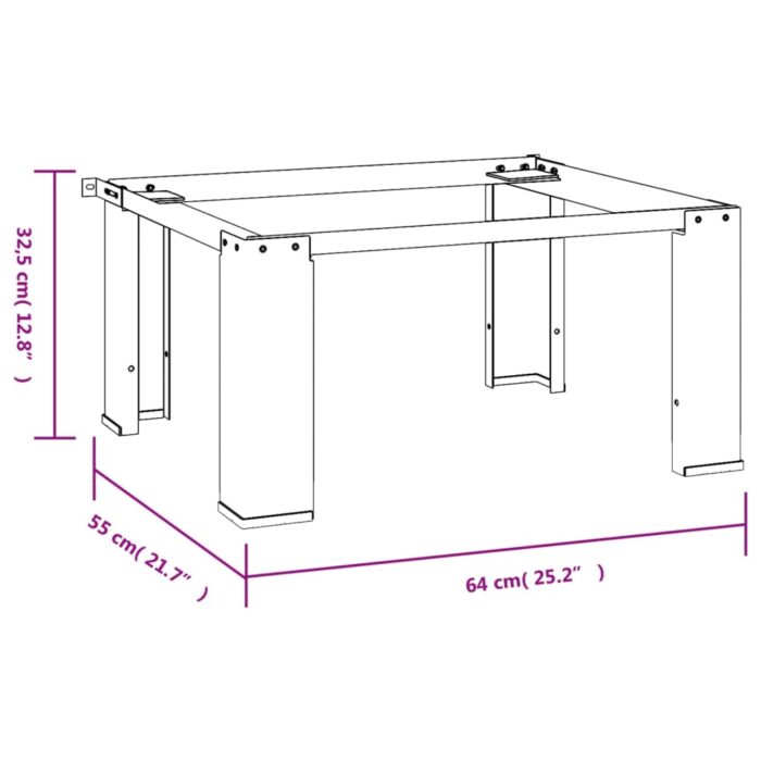 Socle pour machine à laver Blanc – Image 5