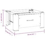 Socle pour machine à laver avec tiroir Blanc – Image 6
