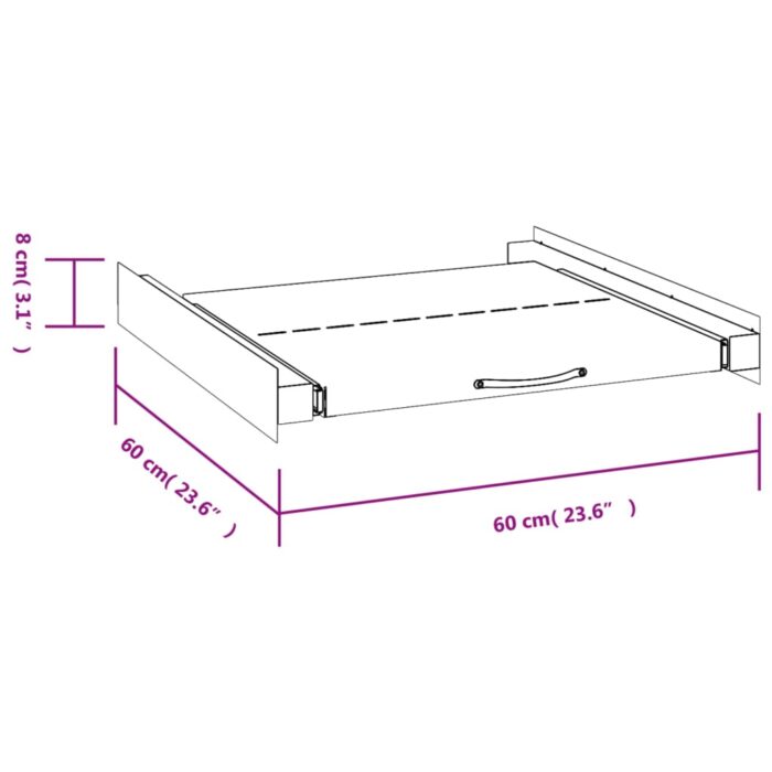 Kit pour tour de lavage-séchage avec étagère coulissante – Image 7