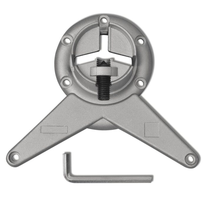 4 pieds de table réglables en hauteur 710 mm Chromé – Image 3