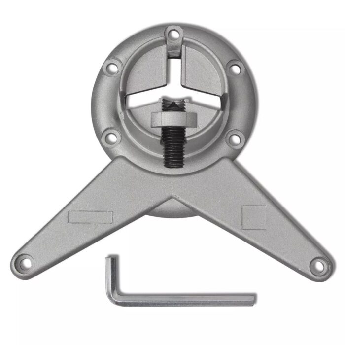 4 pieds de table réglables en hauteur 870 mm Chromé – Image 3