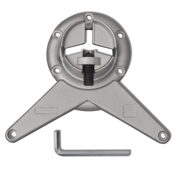 4 pieds de table réglables en hauteur 870 mm Nickel brossé – Image 3