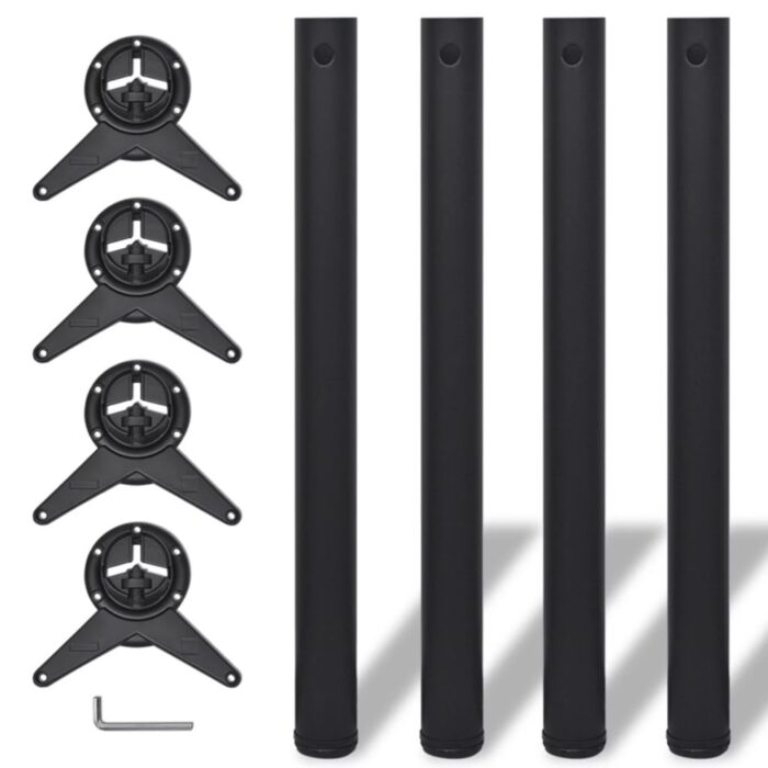 VXL8718475946540_a_en_hd_1.jpg 4 pieds de table réglables en hauteur 710 mm Noir – Image 1