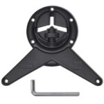 4 pieds de table réglables en hauteur Noir 1100 mm – Image 3