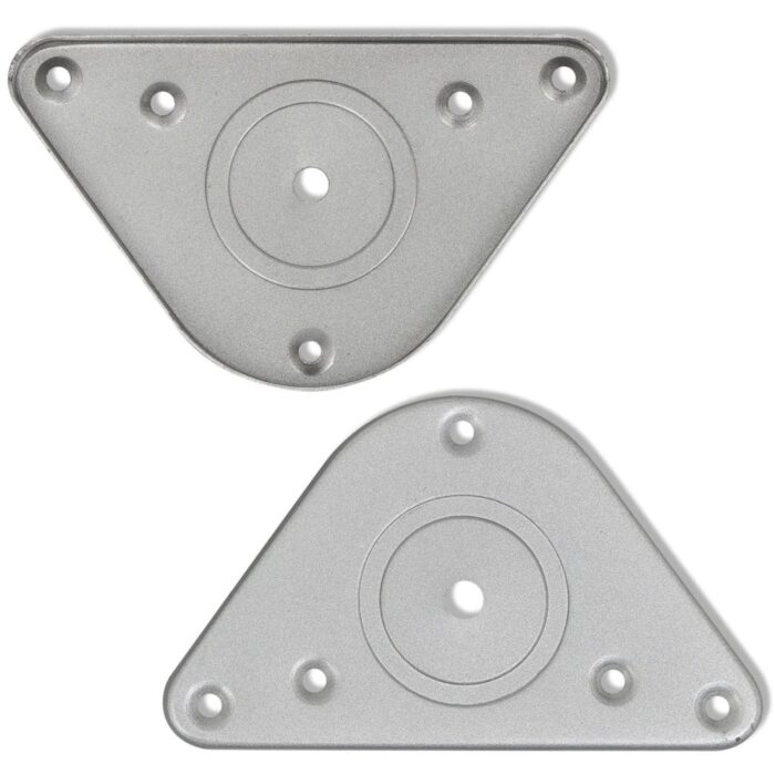 4 pieds de table réglables en hauteur 1100 mm Chromé – Image 3